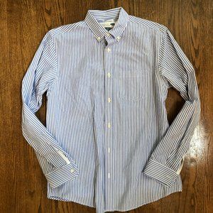 Old Navy Blue Striped Dress Shirt - M